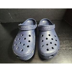 Crocs Navy Blue‎ Classic clogs sandals M9 W 11 SEE PHOTOS